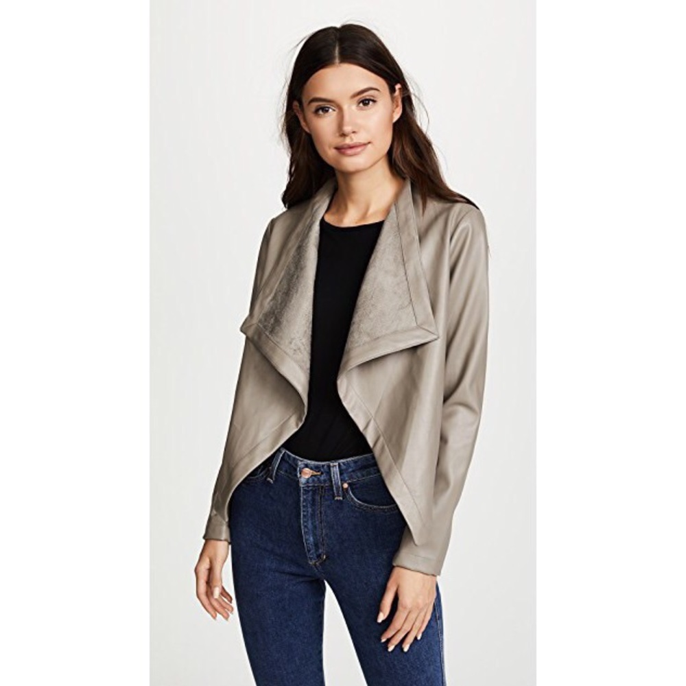 BB Dakota Peppin Vegan Leather Drapey Jacket